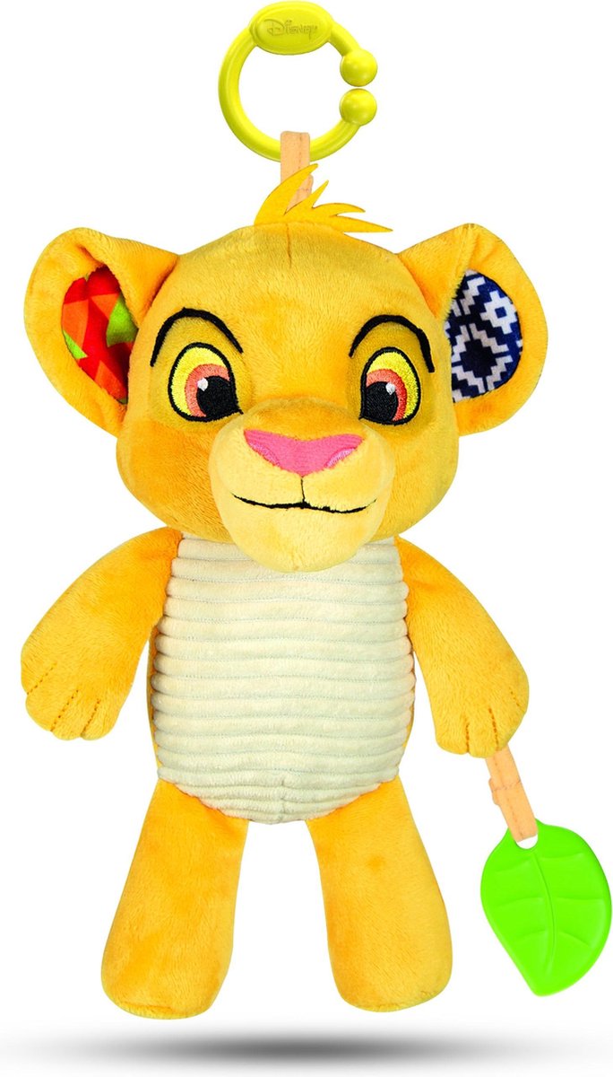 Clementoni bébé - peluche d'activité roi lion disney - peluche