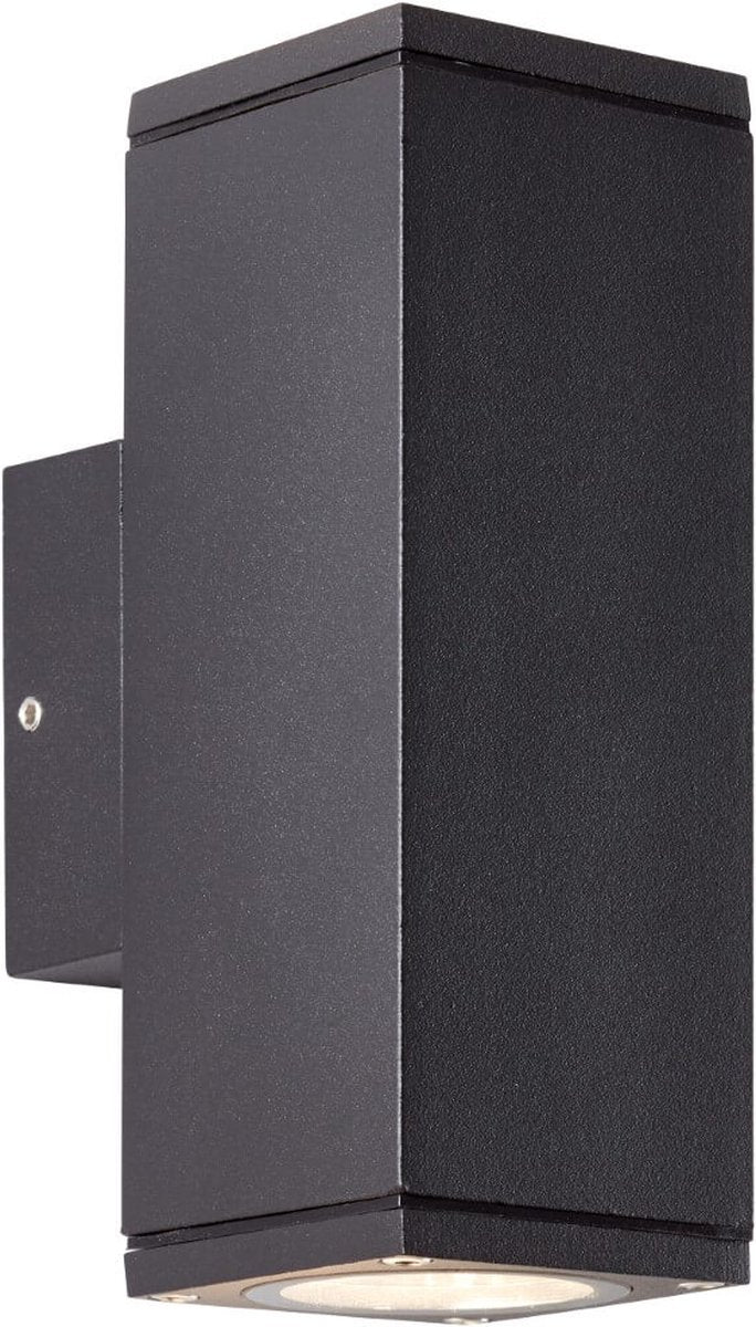 Brilliant hally - lampe d'extérieur - ip44 - 2x gu10 - noir