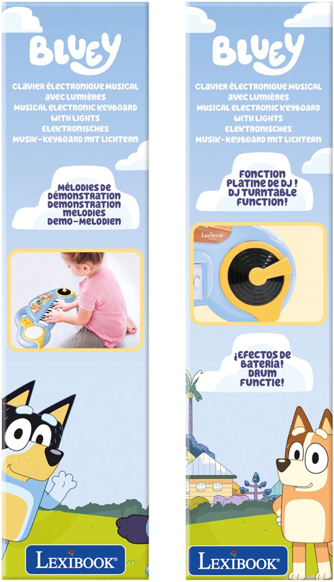 Clavier électronique Lexibook bluey fun avec éclairage