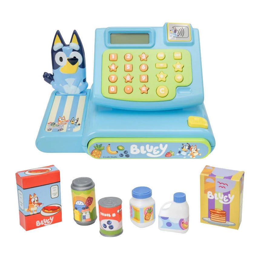 Caisse enregistreuse Bluey avec accessoires