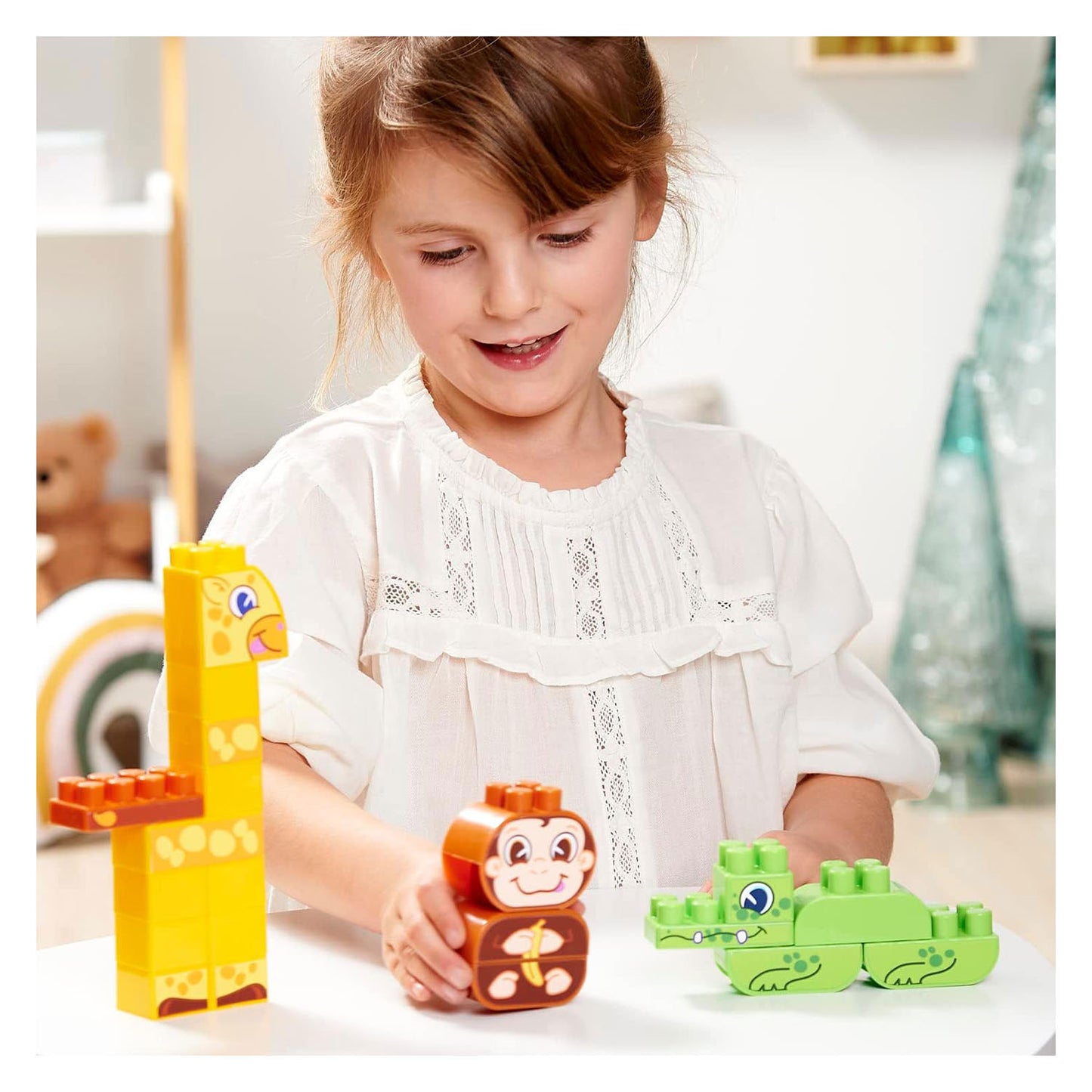 Ecoiffier boîte abrick blocs de construction jungle - 200 pcs.