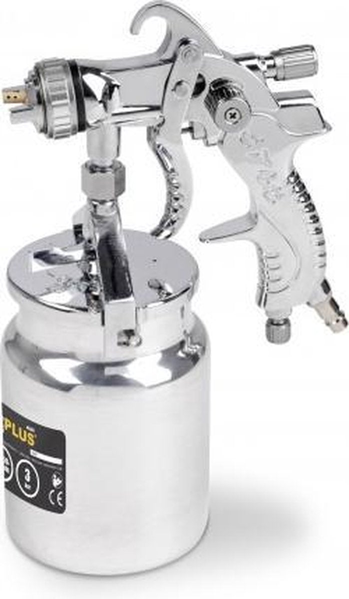 Pistolet à peinture à air comprimé Powerplus powair0110 - pistolet à peinture de 3 bars et 1 l - peut être utilisé avec compresseur
