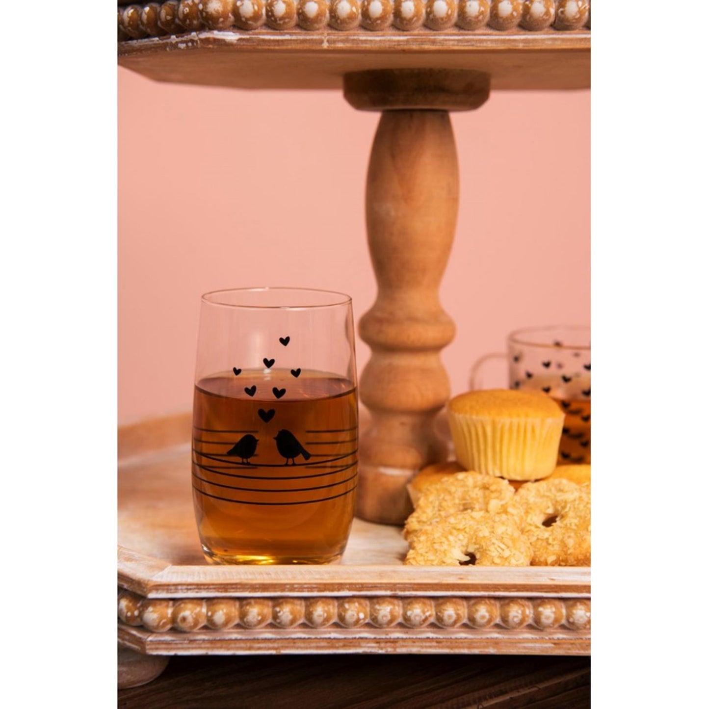 Clayre eef verre à boire oiseaux 320ml