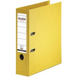 Falken classeur a4 80 mm jaune 2 anneaux chromocolor pp (polypropylène)