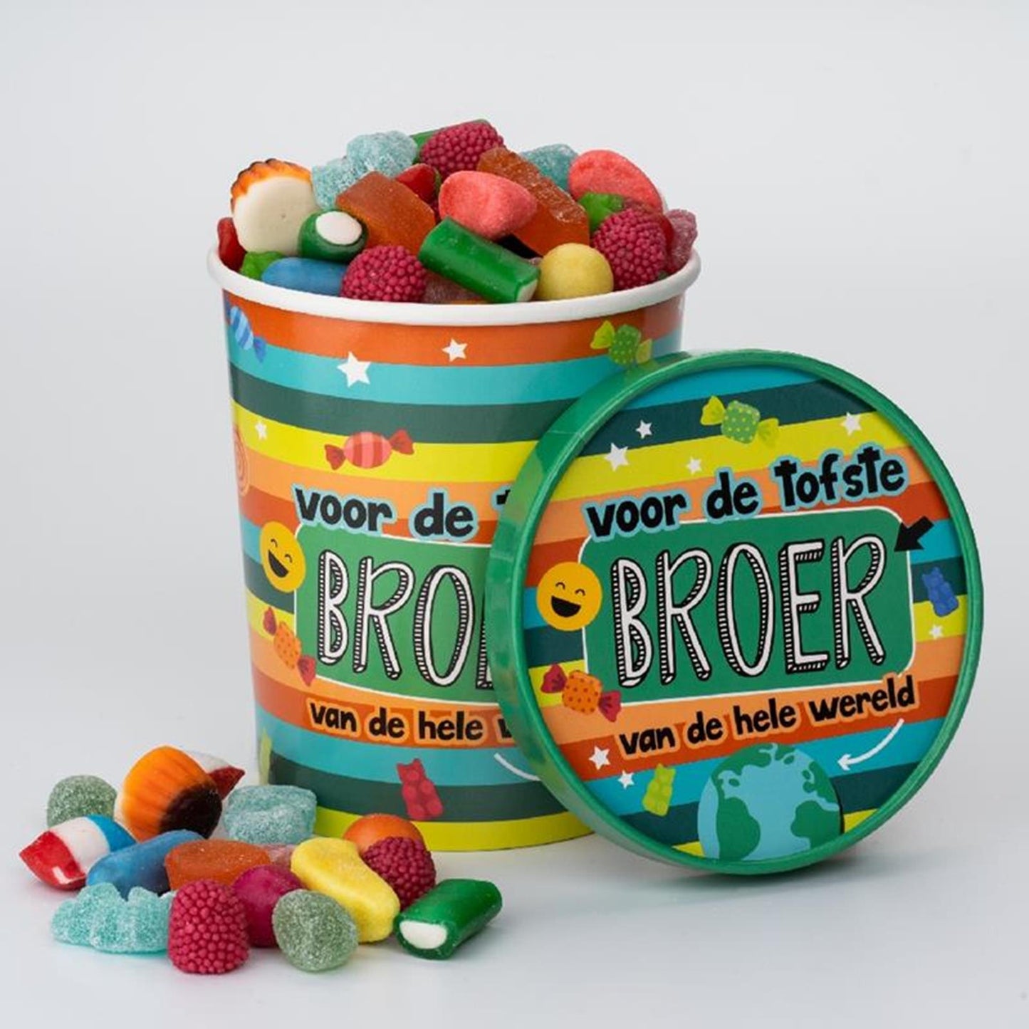 Gobelet à bonbons Paperdreams ø12x14cm - frère