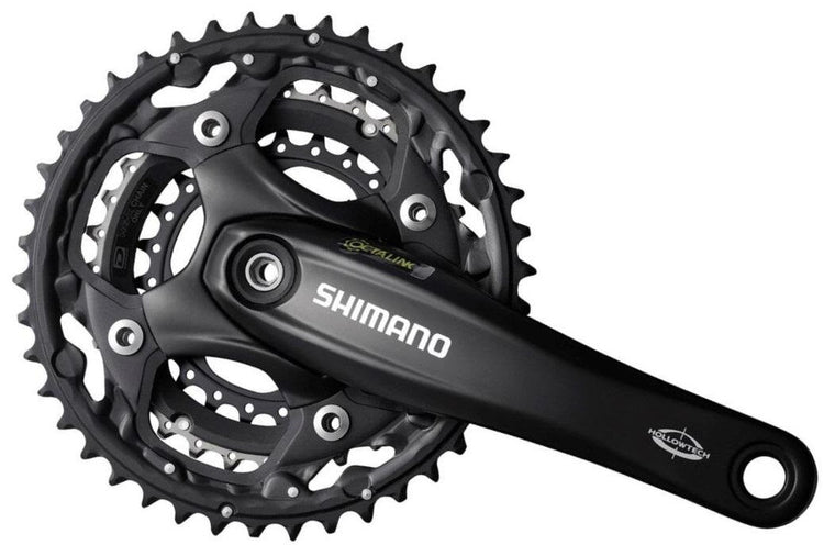 Shimano Crankset 3x10 Speed Deore FC-M522 Octalink avec un bras de manivelle de 175 mm 42 x 32 x 24t noir