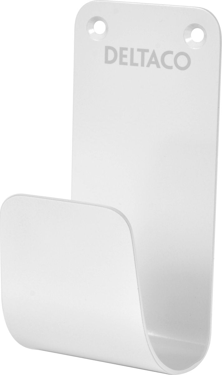 Deltaco ev-5116 - support de câble - pour câble de chargement de voiture électrique - support mural - métal - blanc