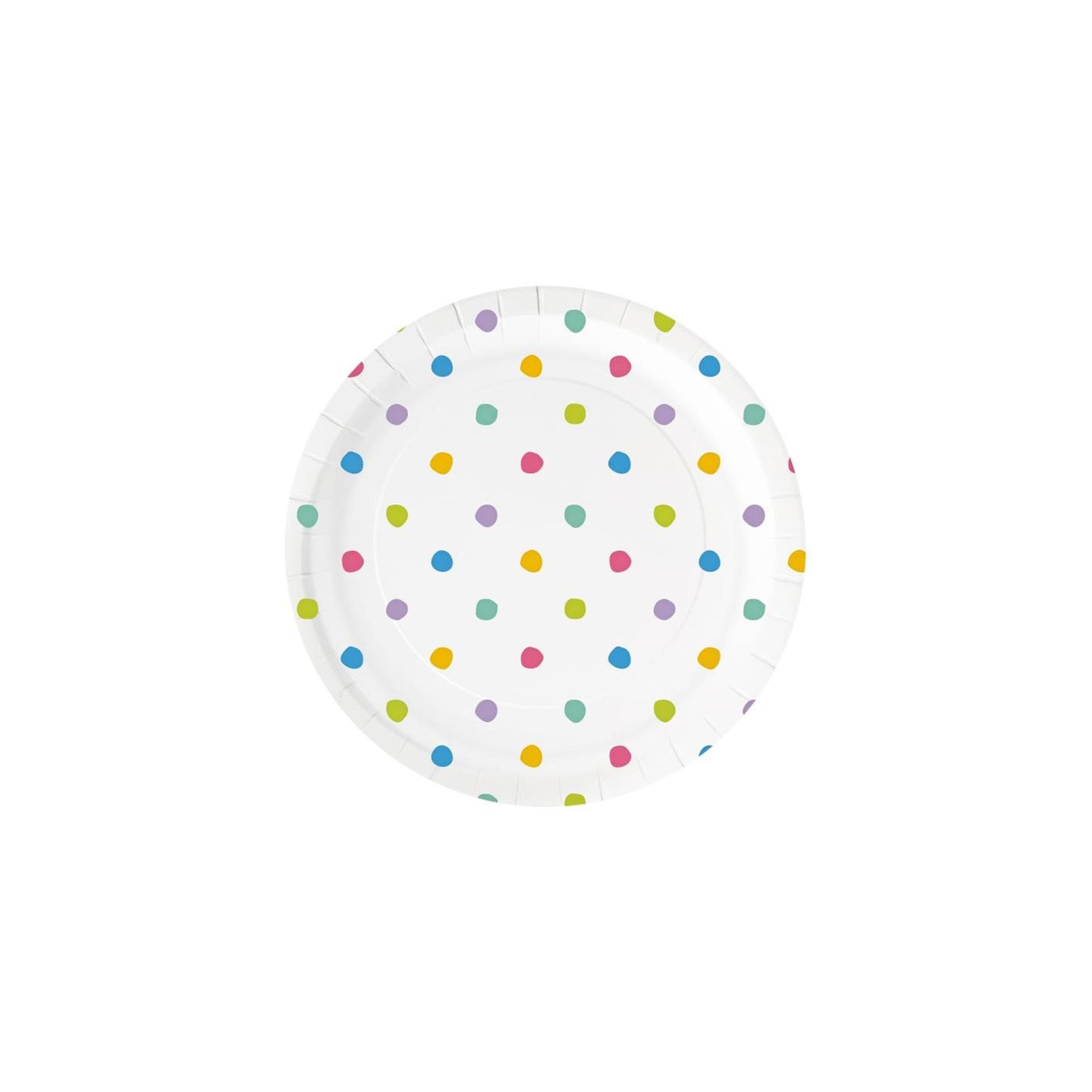 Assiettes Paperdreams - pois de fête 6 pcs