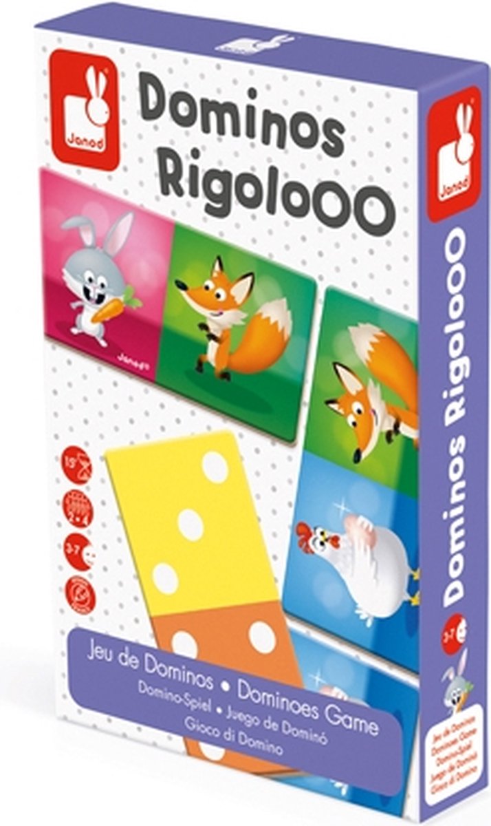 Janod - jeu - domino rigolooo