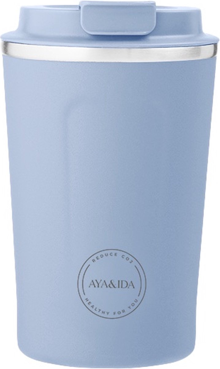 Aya ida aya ida - cup2go - tasse thermos - tasse à café - café à emporter - tasse de voyage - à emporter avec soi - 380ml - bleu poudre