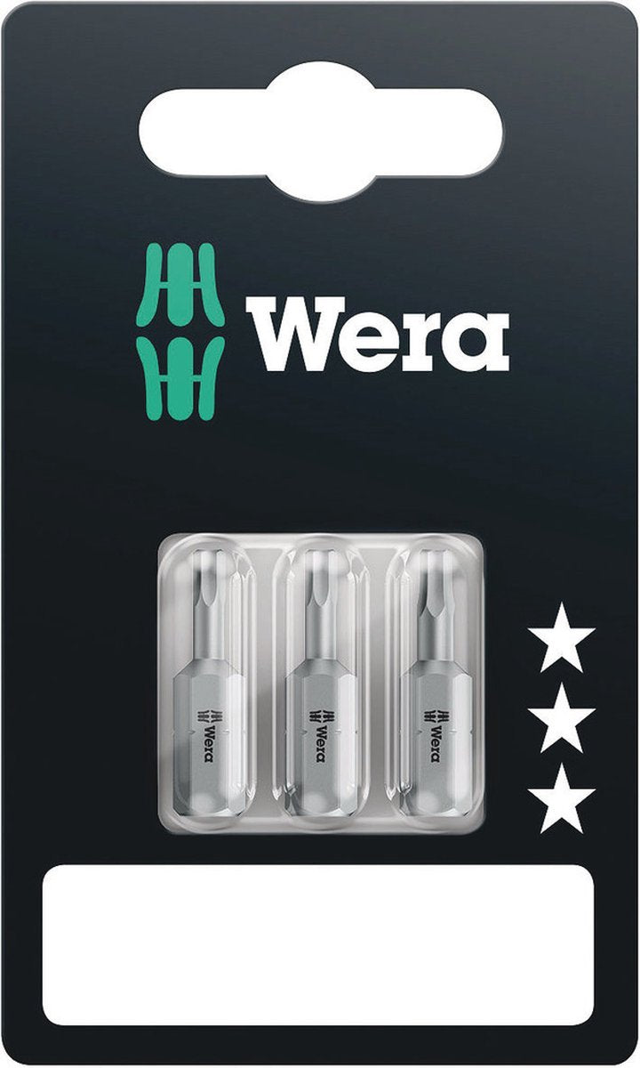 Wera 840 1 z set sb sis embouts hexagonaux 2,0 mm, 2,5 mm, 3 mm acier à outils allié, résistant d 6,3 3 pièce(s)