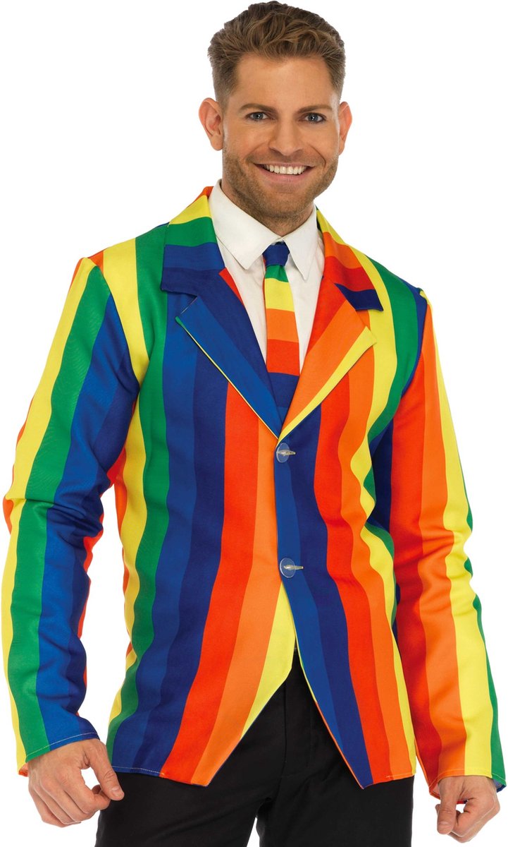 Costume de clown arc-en-ciel Leg Avenue