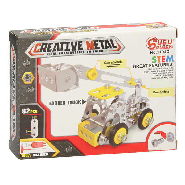 Kit de construction en métal Construction Ladderwagen