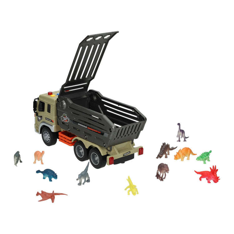 Camion de sauvetage avec des dinosaures