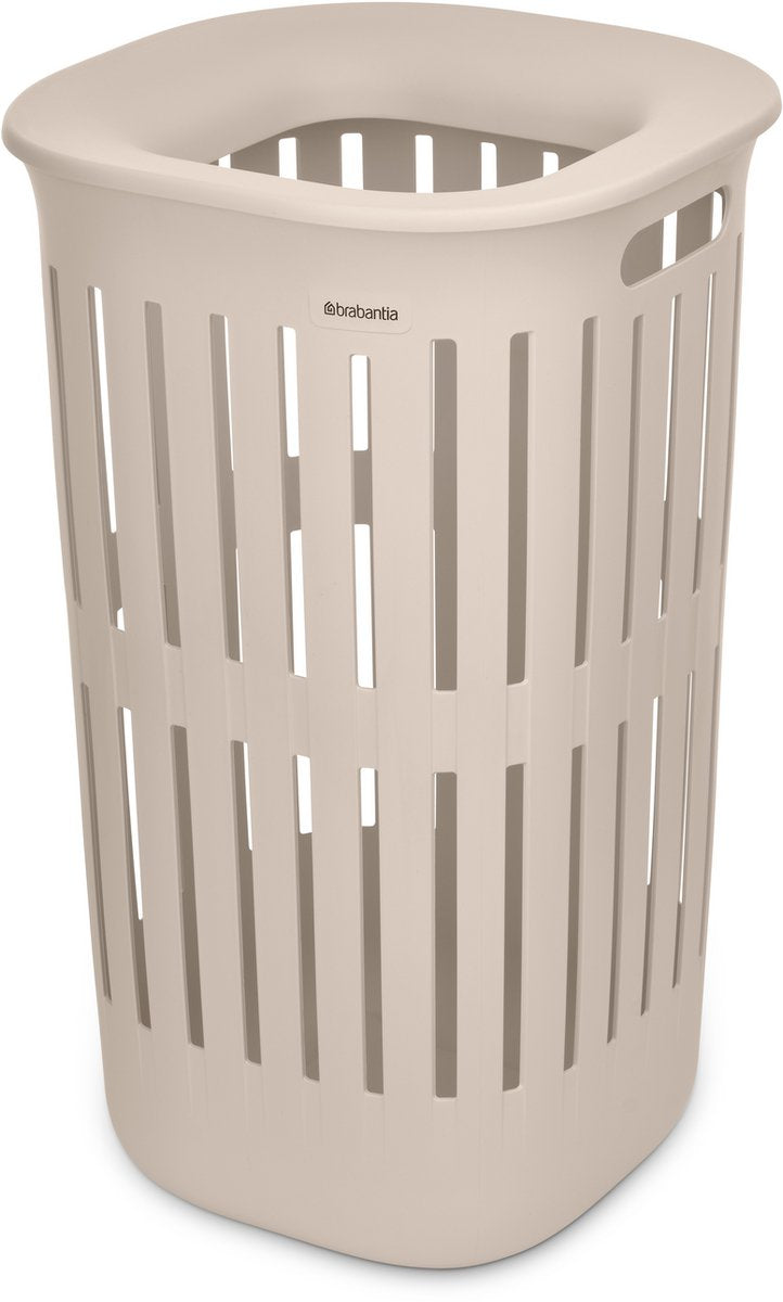 Brabantia panier à linge collect-it - avec couvercle - 55 l - beige doux