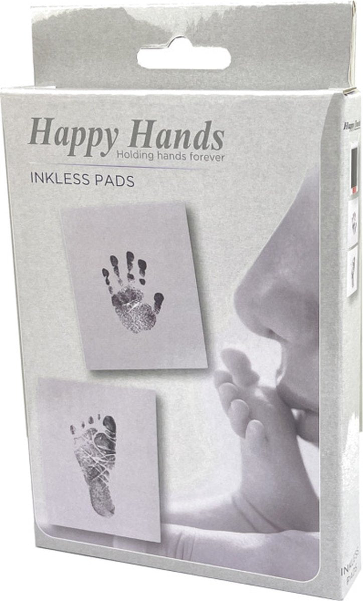 Happy hand - tampons sans encre - empreinte main pied sans toucher à l'encre - pas de gâchis - 3 impressions - dont 3 cartes