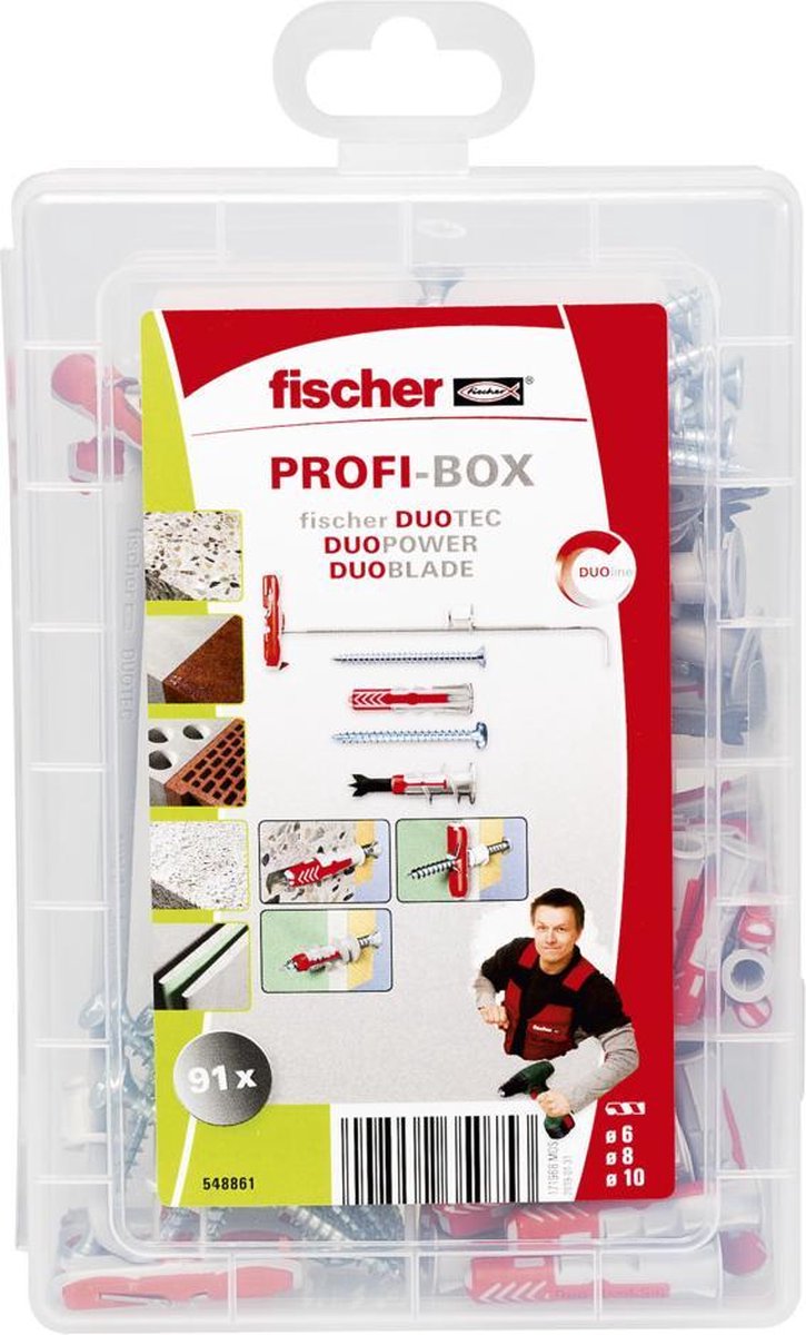 Fiches Fischer profi-box duoline avec vis