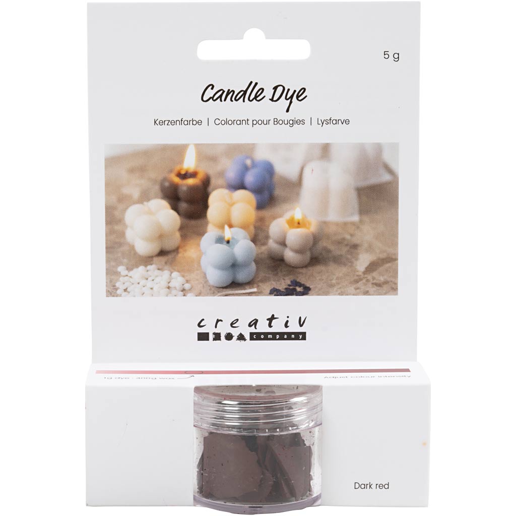 Teinture pour bougie Creativ company, rouge foncé, 5 gr 1 boîte