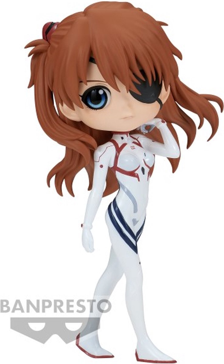 Banpresto co., ltd. evangelion 3.0 + 1.0 q posket - style plugsuit asuka langley (ver.a) - statue 14cm