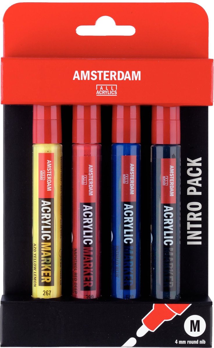 Basisset de marqueur acrylique Amsterdam, 4DLG.
