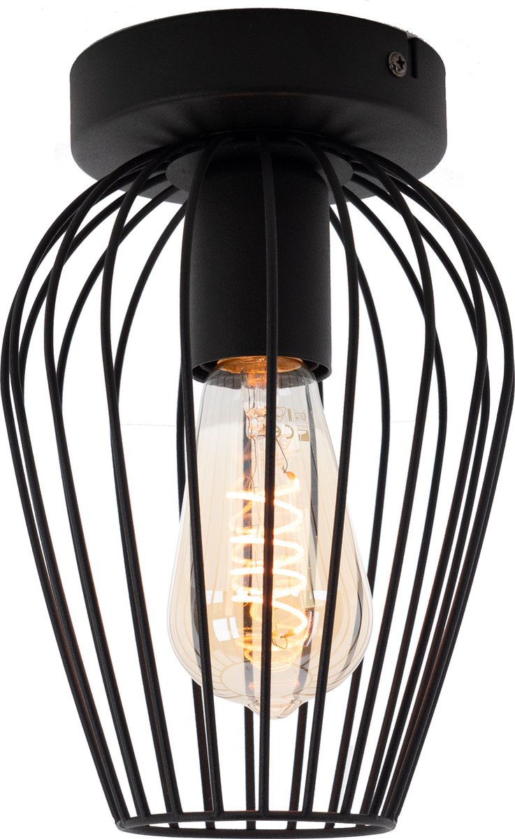 Plafonnier Eglo newtown - e27 - ø 16 cm - noir