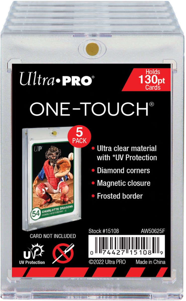 Ultrapro Ultra Pro - Support magnétique UV One-Touch 130pt (Ensemble de 5)