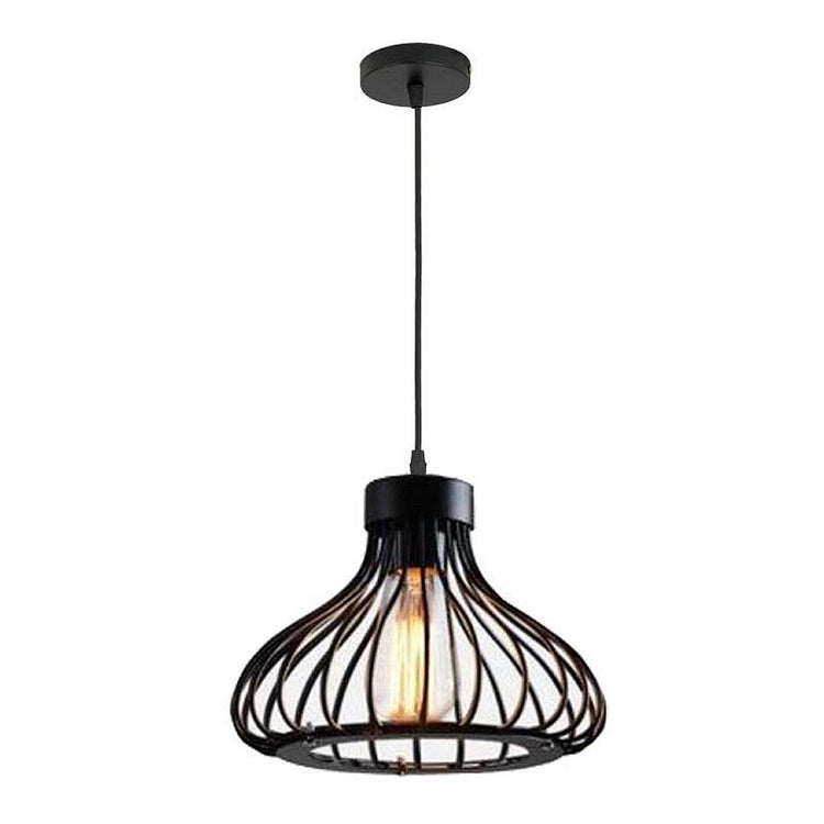 Homestyle Pro Homestyle MK109-BB Lampe suspendue industrielle 22x18 cm Black Metal