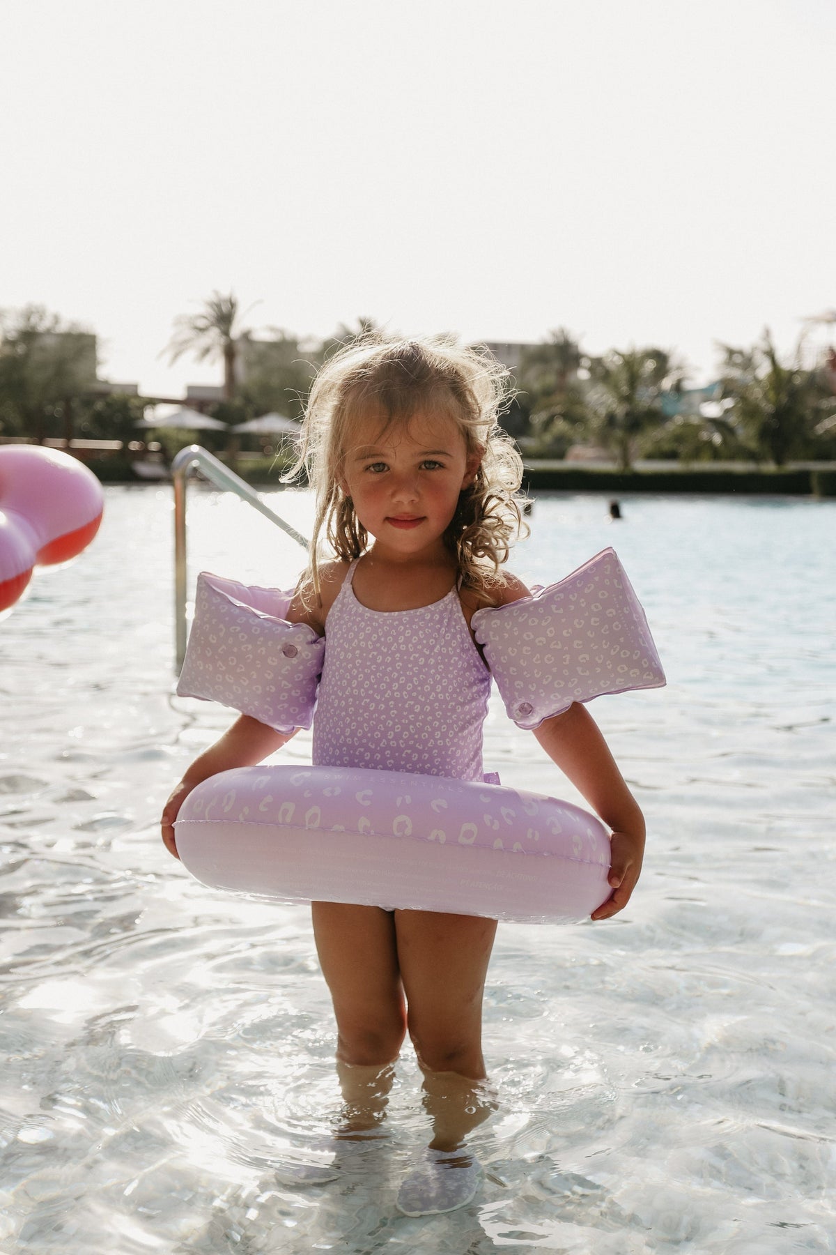 Léopard | Bands de natation Lila 0-2 ans