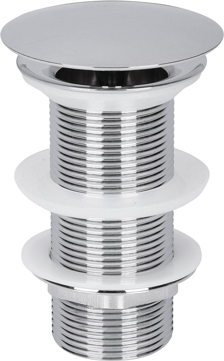 Bouchon de vidange Differnz chromé - toujours ouvert mix match - taille : l - ø 72 mm