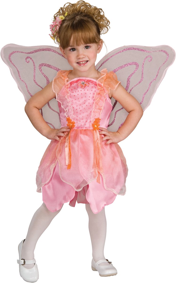 Déguisement enfant robe de fée rose rubis - - taille 3-4 ans