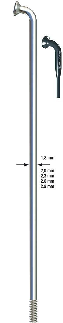 Sapim chef de rayon chef de rayon inox 2x260mm b