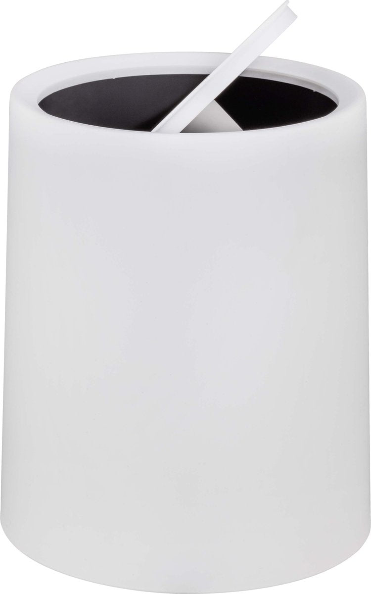 Wenko poubelle atri 6 litres en plastique blanc, avec couvercle pivotant et seau intérieur - poubelle - poubelle - poubelle - poubelle - blanc