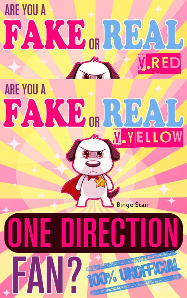 Êtes-vous un faux ou un vrai fan de One Direction ? version groupée - rouge et jaune - le jeu de quiz et de faits 100% non officiel