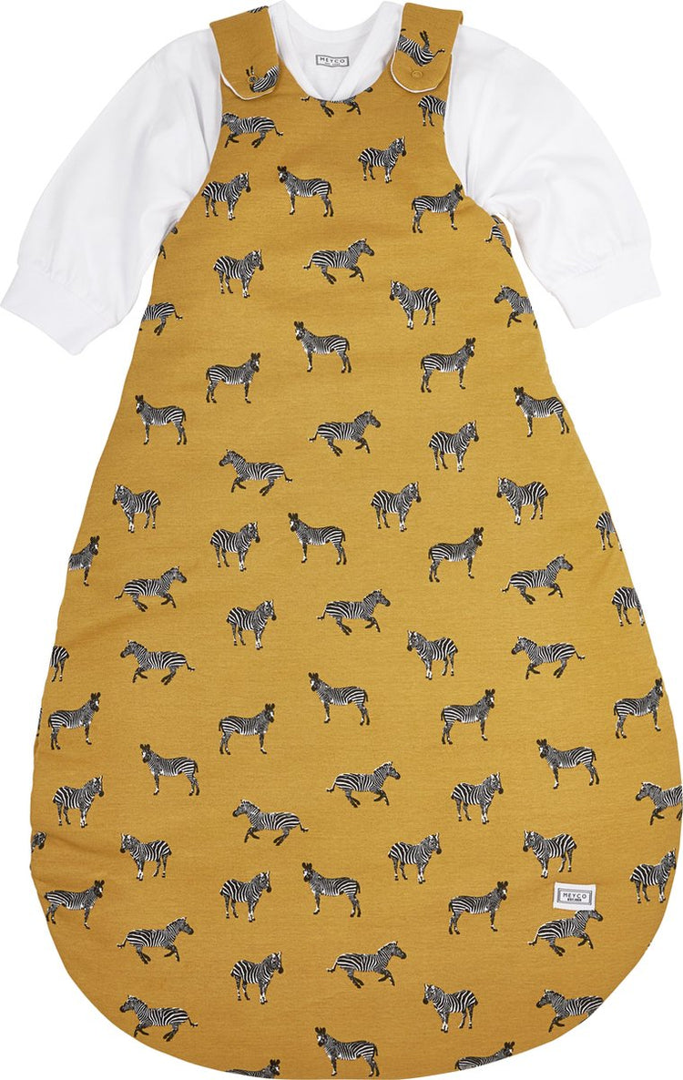 Meyco baby zèbre animal gigoteuse ronde deux pièces - miel or - 80 86 - 2,5 tog