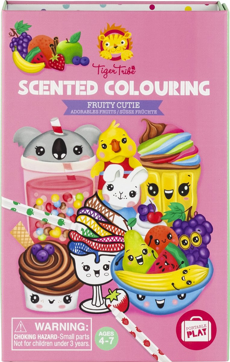 Coloriage selecta avec odeurs - mignonne fruitée