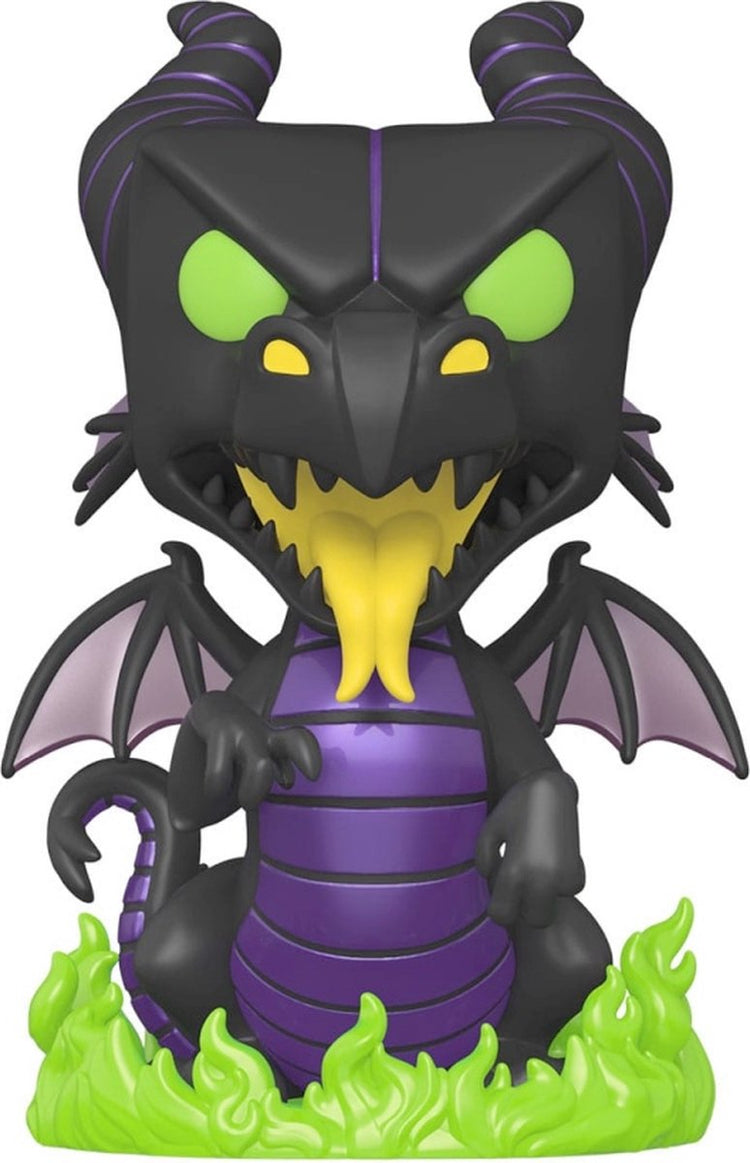 Disney Funko La Belle au bois dormant – méchants pop jumbo de grande taille ! dragon de cendres maléfique figurine de collection 25 cm - multicolore