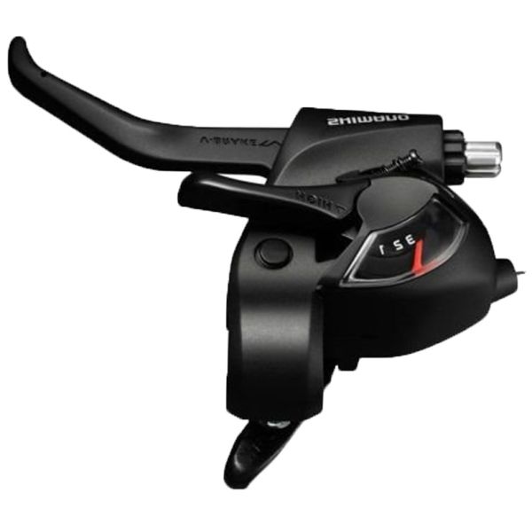 Shimano Versteller (à gauche) avec levier de frein à 3 vitesses Tourney ST-TX800 2-JUNERS NOIR