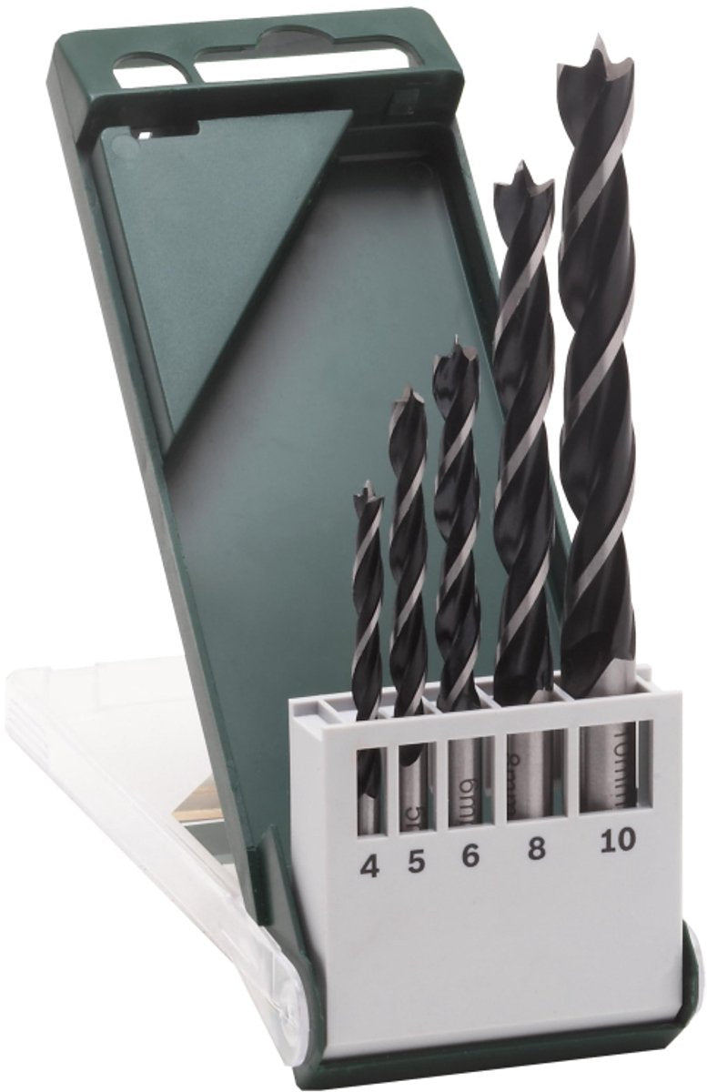Bosch - jeu de 5 forets hélicoïdaux à bois 4.0 ; 5,0 ; 6,0 ; 8,0 ; 10,0 mm