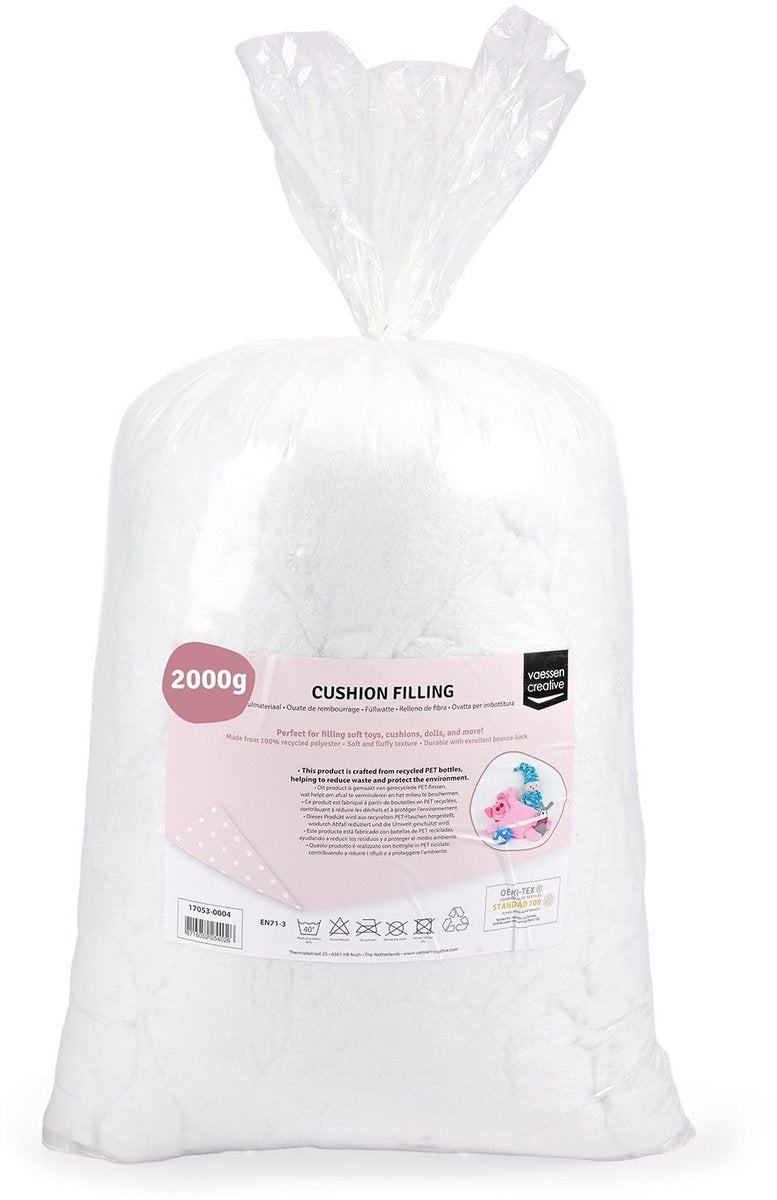 Vaessen creative • matériau de remplissage polyester blanc 2000g