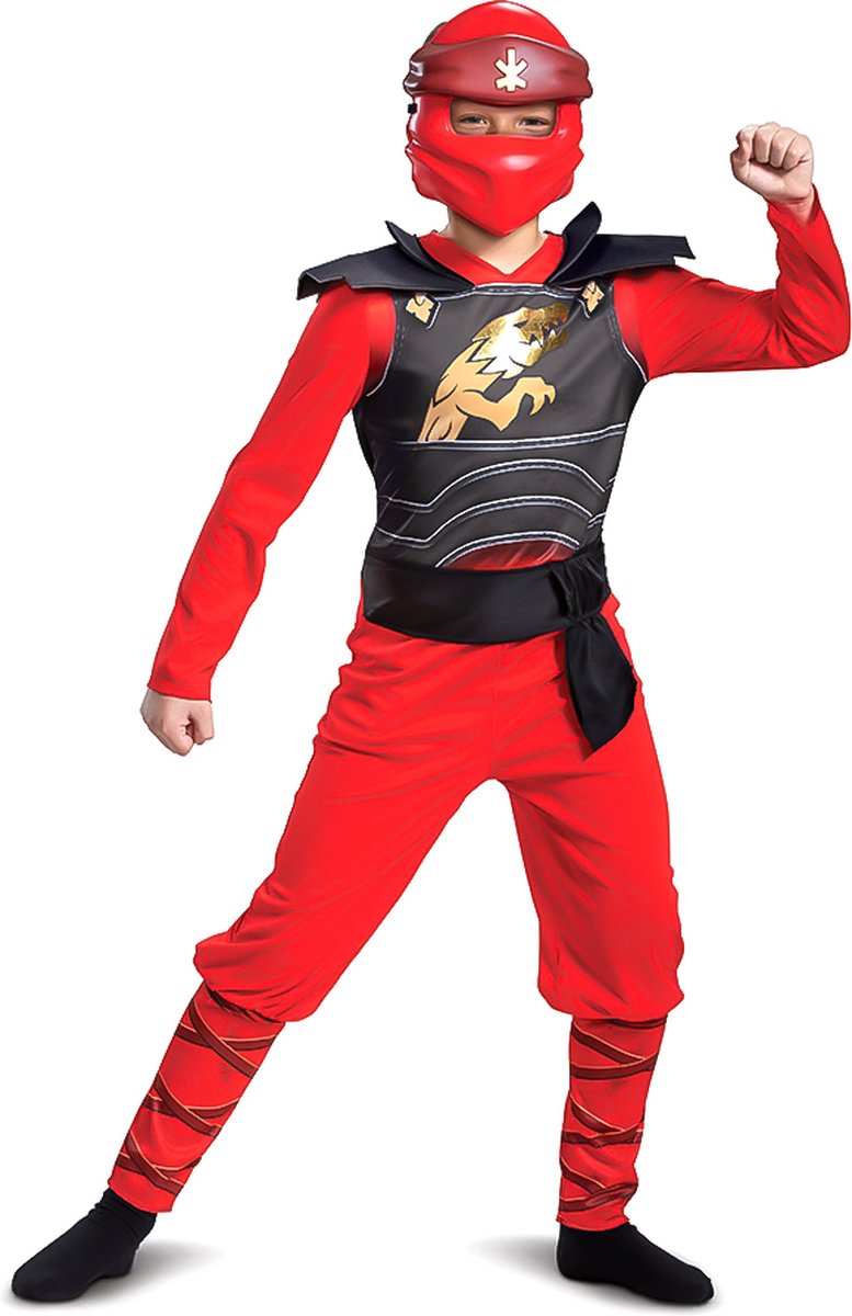 Déguisement LEGO - Ninjago, combinaison classique Kai Legacy, taille m (7-8 ans), garçon