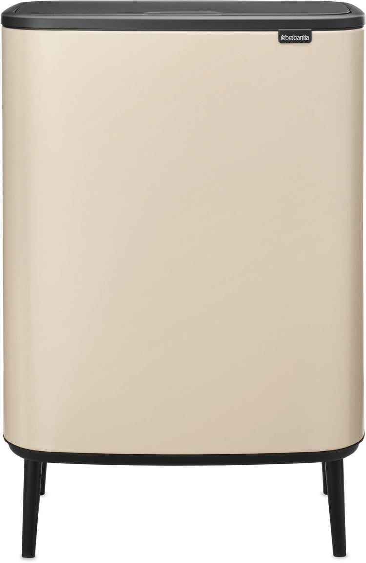 Poubelle Brabantia bo touch bin hi - 60 litres - 1 compartiment - beige doux