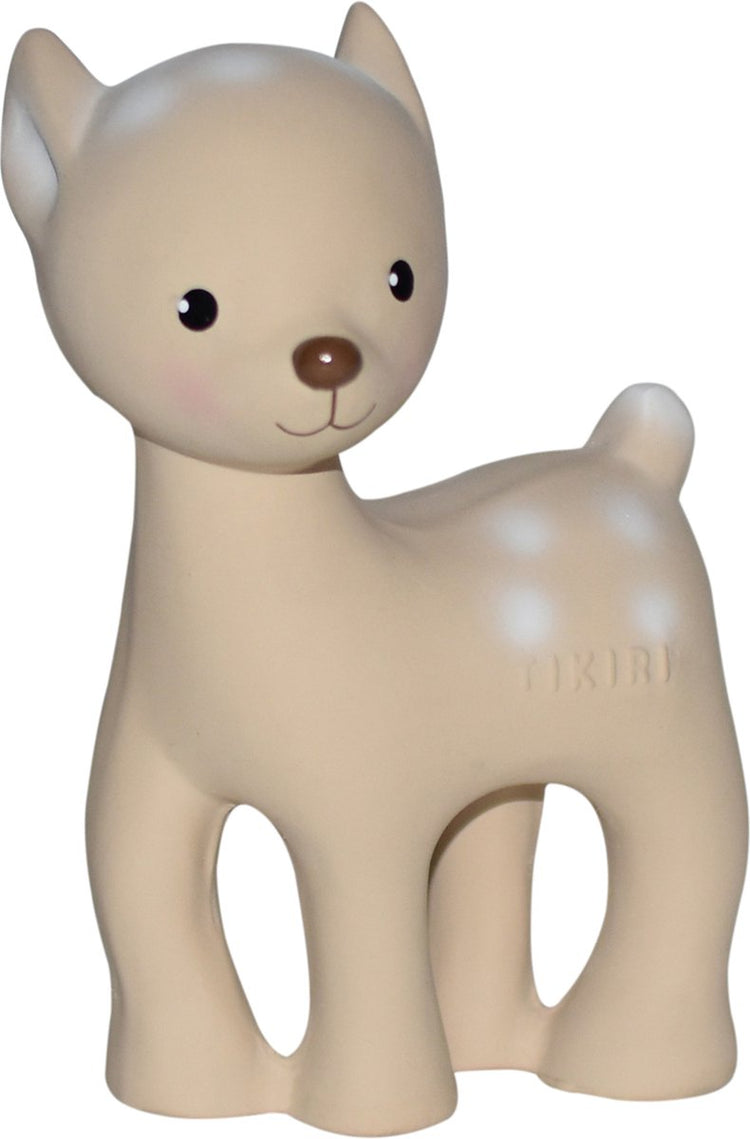 Tikiri mon premier animal de la forêt - cerf - caoutchouc naturel - avec clochette - 0 ans