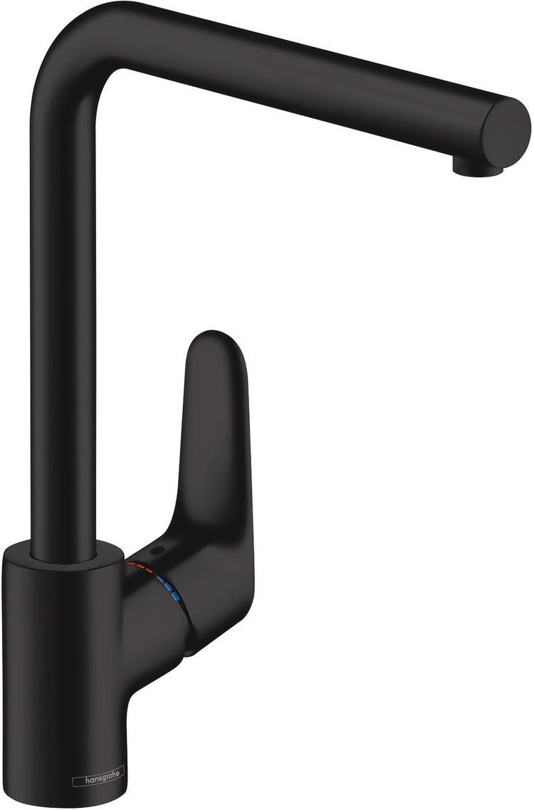 Hansgrohe focus m41 - mitigeur de cuisine - commande à levier unique - 280 mm - noir mat