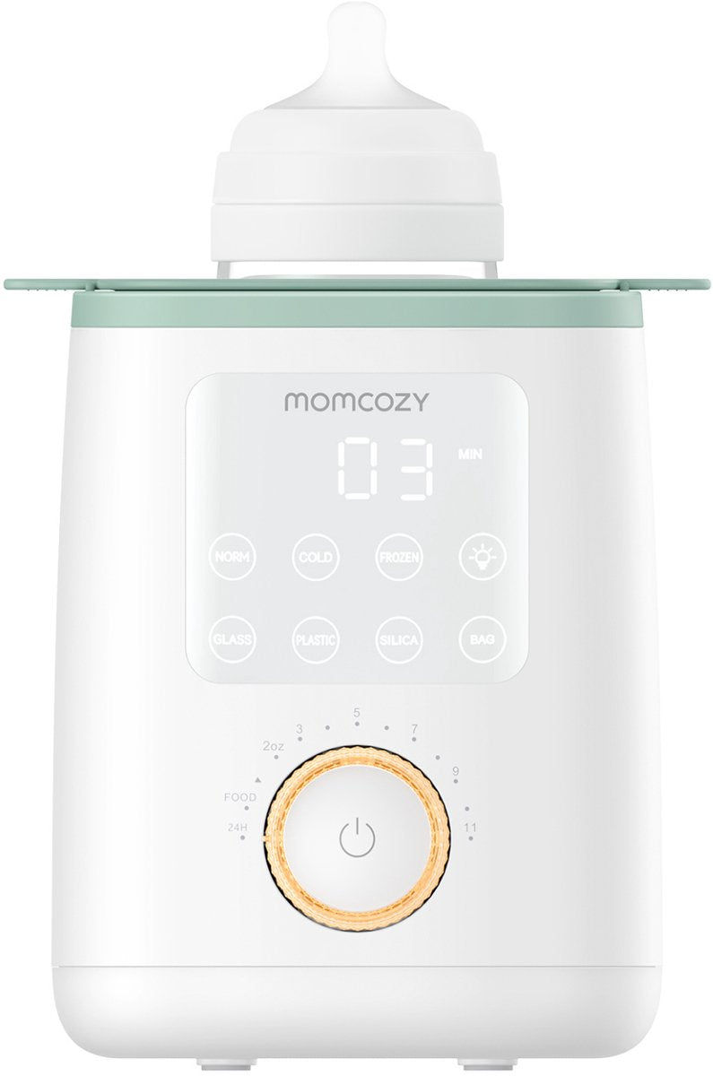 Chauffe-biberon analogique Momcozy mw02 – chauffe-bain pour biberons et pots – avec éclairage, fonction de maintien au chaud