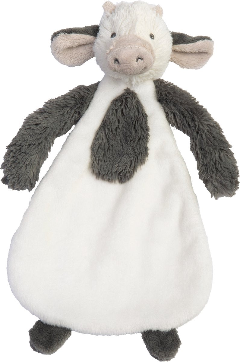 Happy horse vache casper doudou - blanc gris - cadeau bébé