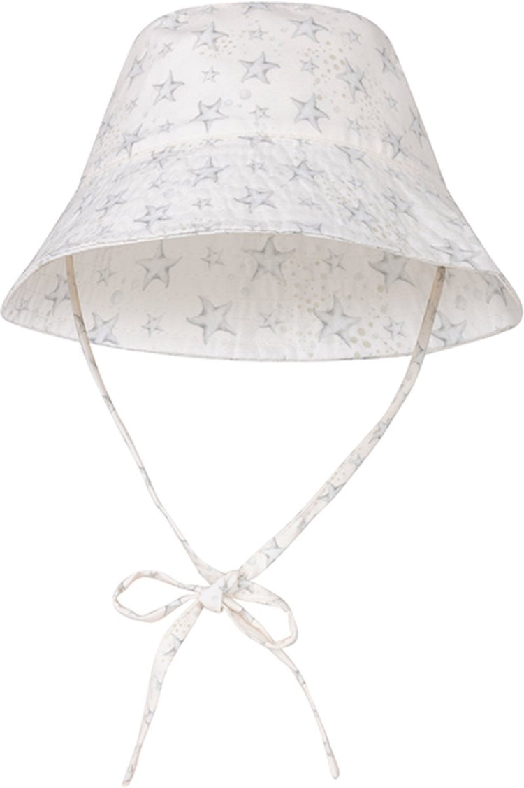 Essentiels de bain - chapeau de soleil - 0-8 ans - blanc - imprimé étoiles