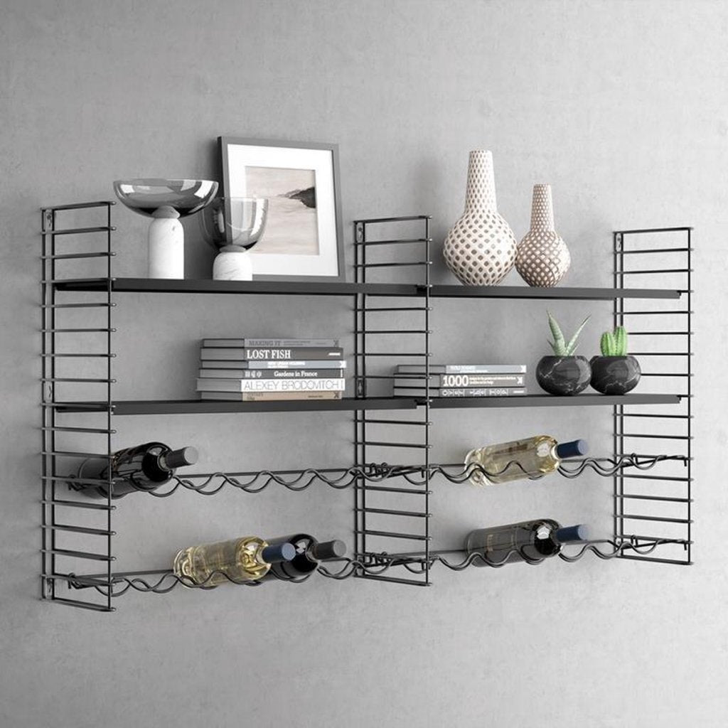 Metaltex Metaltex Wine Rek 25x3x68 cm noir