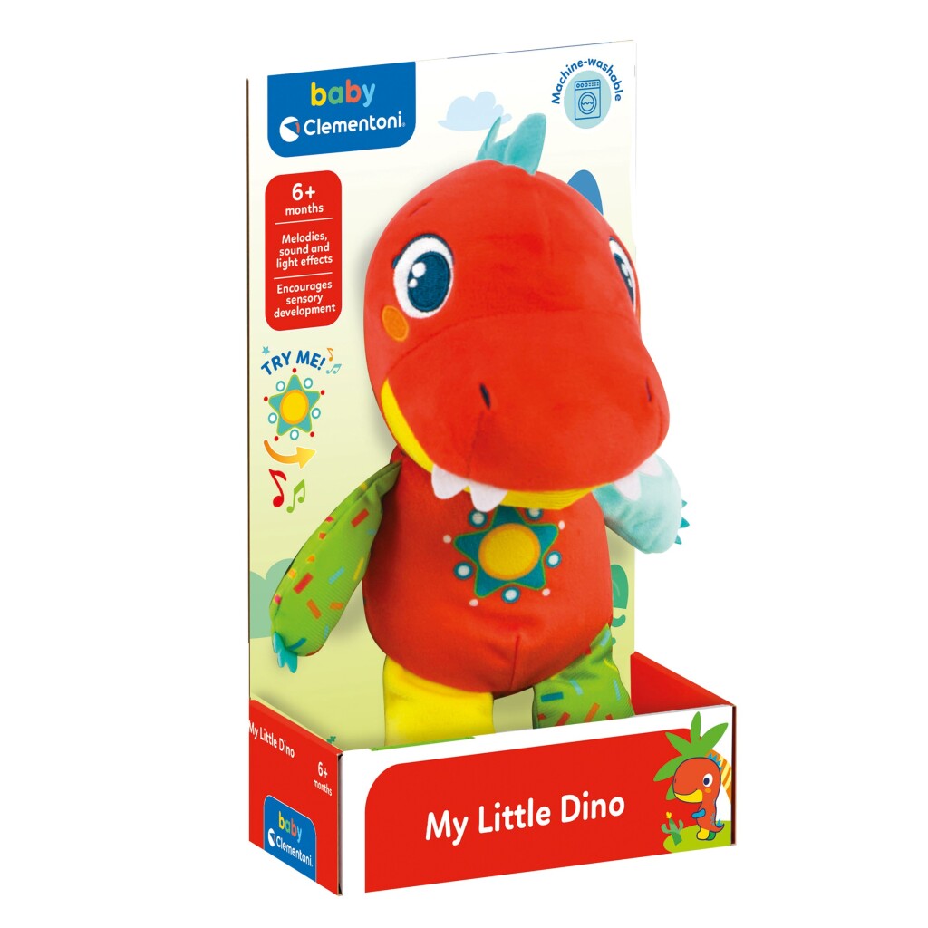 Clementoni bébé Pluchen câlins dinosaurus