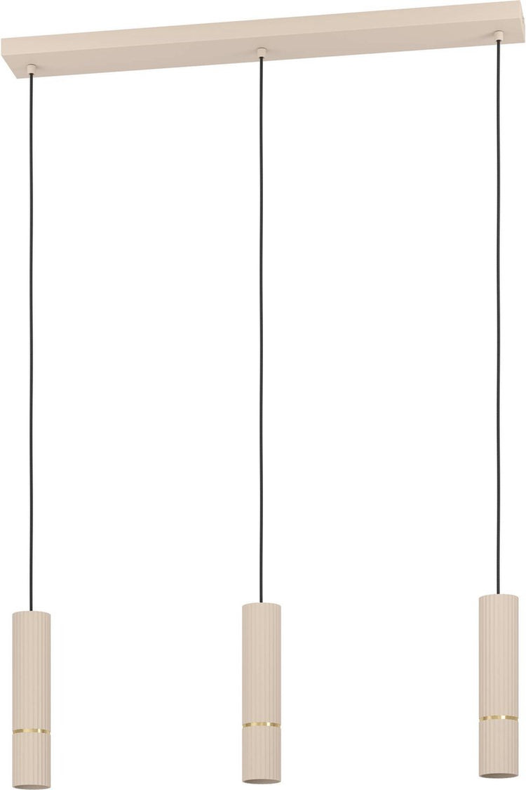 Lampe à suspension Eglo caminia - gu10 - 77 cm - couleur sable beige or
