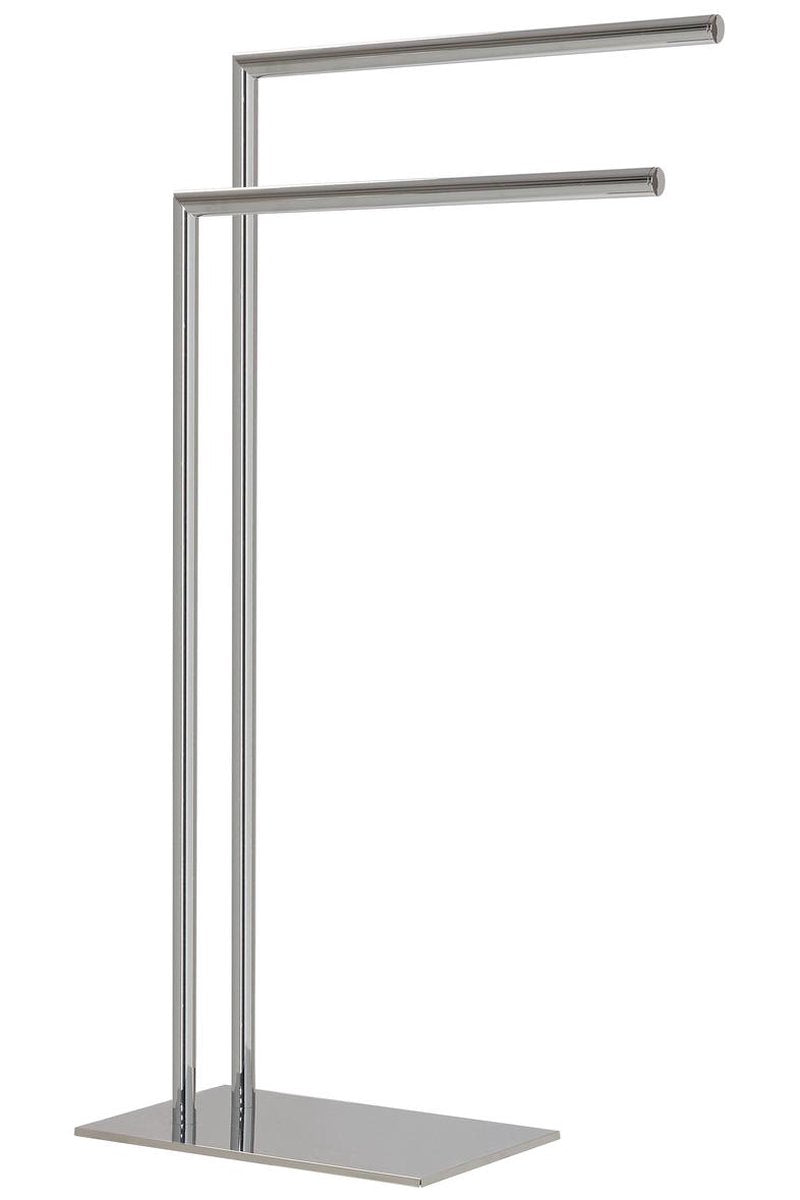 Tube Sealskin - porte-serviettes à 2 bras sur pied - convient pour 2 serviettes - chrome